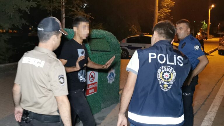 Aksaray’da devletin polisini dövdürmek için adam çağırdı