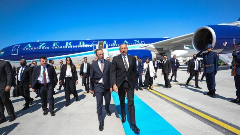 Azerbaycan Cumhurbaşkanı İlham Aliyev, Konya’ya geldi