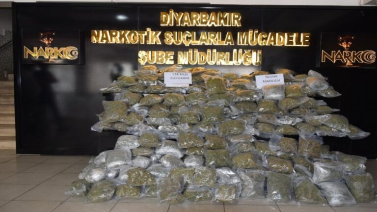 Diyarbakır’da uyuşturucu operasyonlarında  225 tutuklama