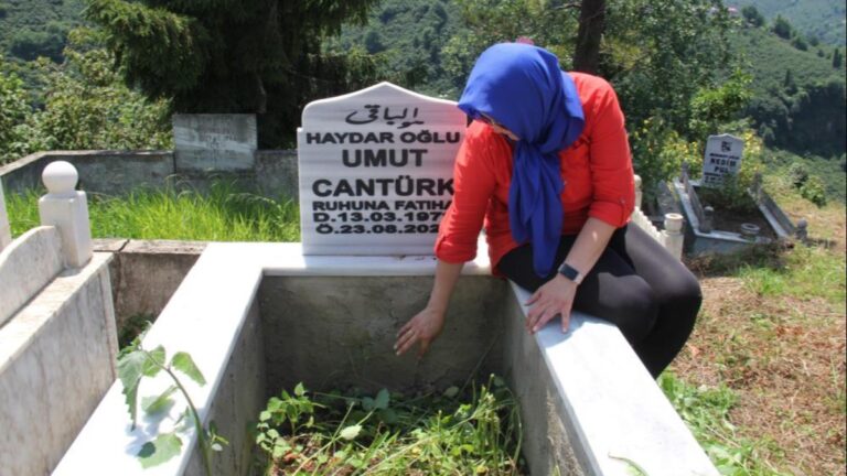 Giresun’da yaşanan sel felaketinde kaybolan Umut için boş mezar yapıldı