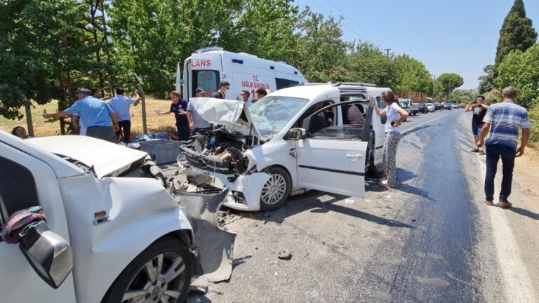 İzmir’deki kazada can pazarı: 1 ölü, 8 yaralı