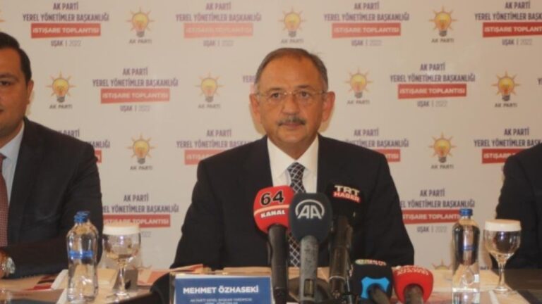 Mehmet Özhaseki: CHP Belediyesi denilince akla; çöp, çamur ve yolsuzluk gelir