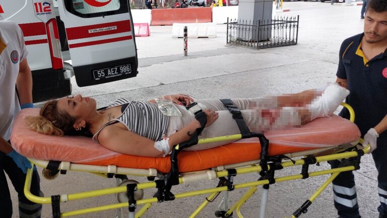 Samsun’da tüfeği kurcalayan kadın sağ bacağını yaraladı