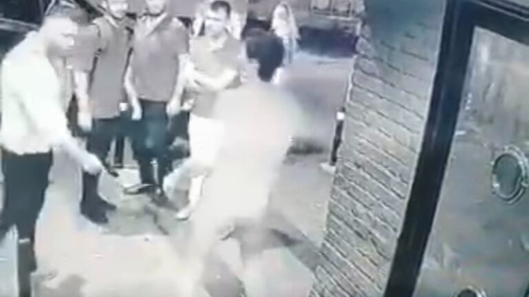 Taksim’de gece kulübüne silahlı saldırı anları kamerada