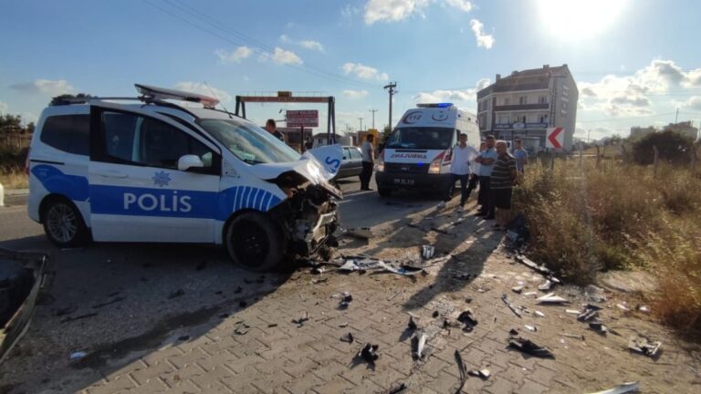 Tekirdağ’da aşırı hız yapan araç, 2 polisi yaraladı